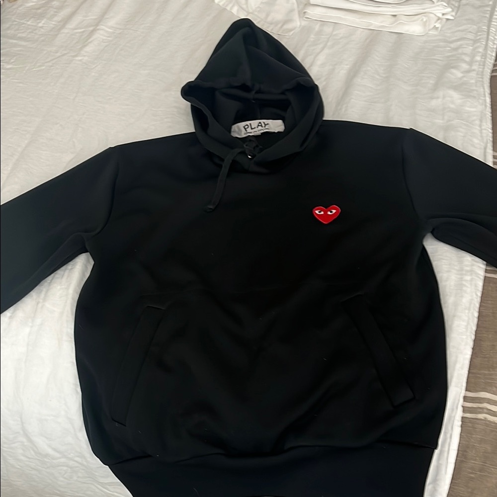 Black Hoodie with Red Heart